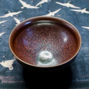 Purple Gold Glaze Wood-Fired Jian Zhan 紫金釉束口柴燒建盞