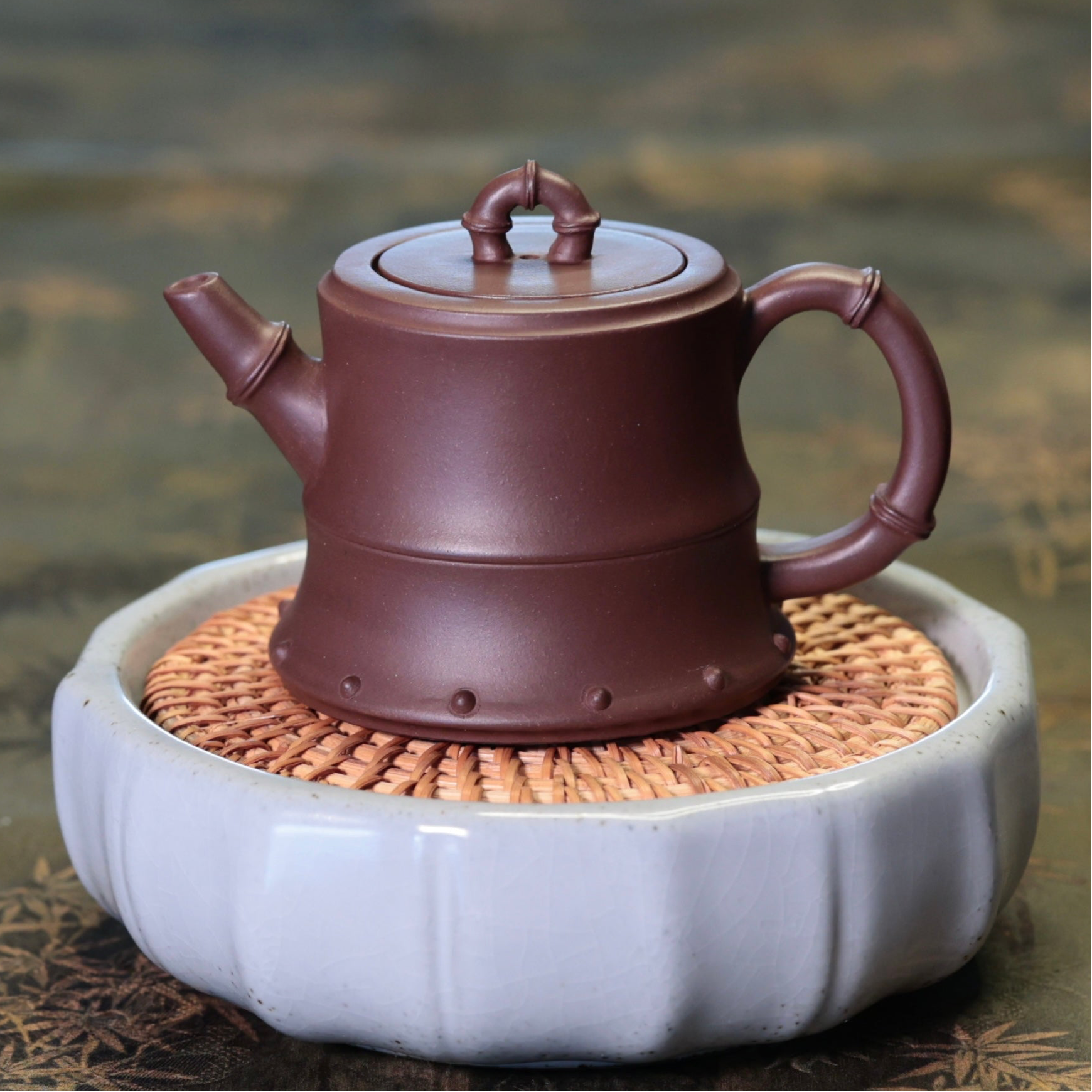 SCAFTEA SELECTED 1980s No.1 state-owned factory fully handcrafted Yuzhu Purple Clay teapot 八零年代中國國營紫砂一廠全手工玉竹壺