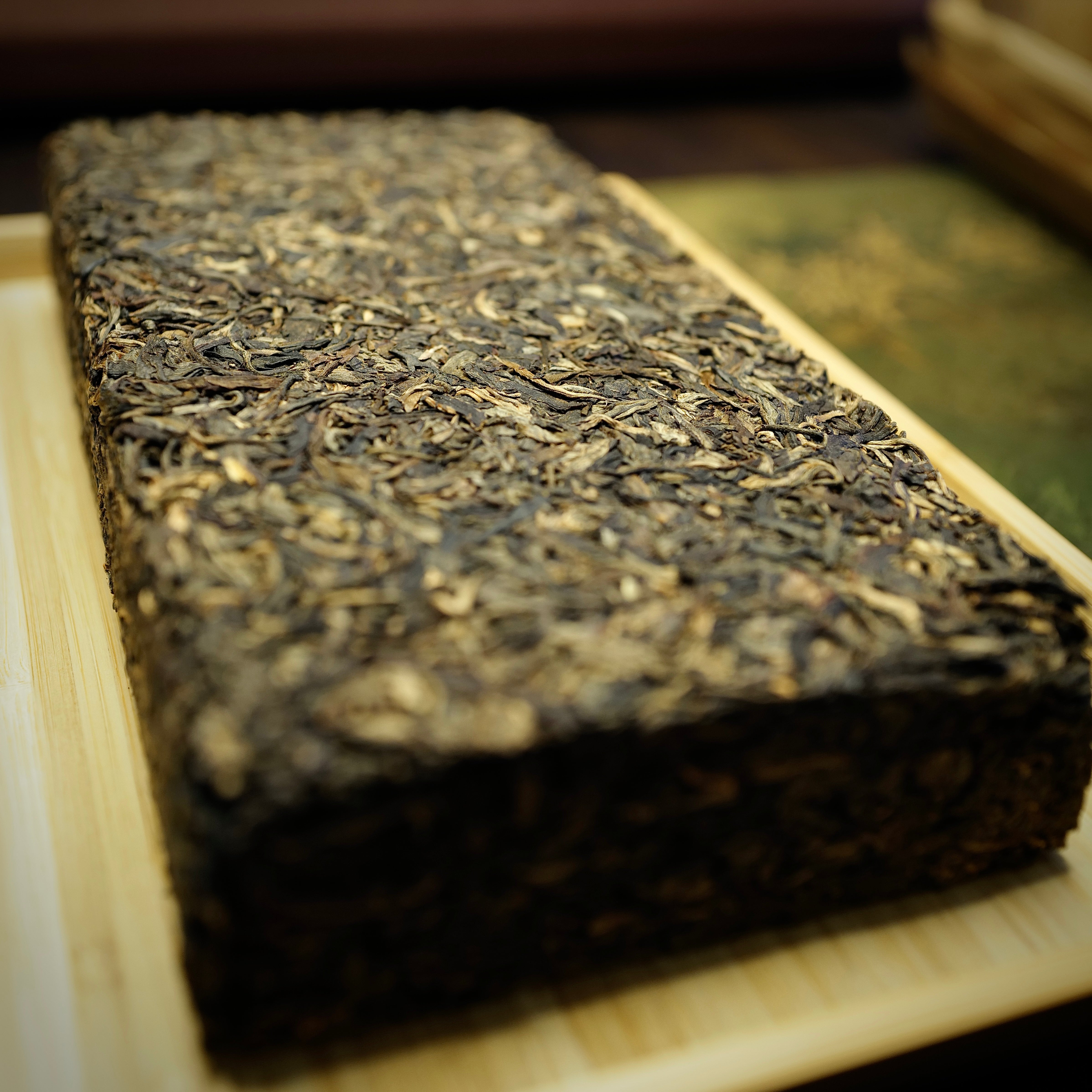 SCAFTEA SELECTED 2007 Bulang Mountain Aged Raw Puerh Tea Brick 布朗山生普洱磚茶