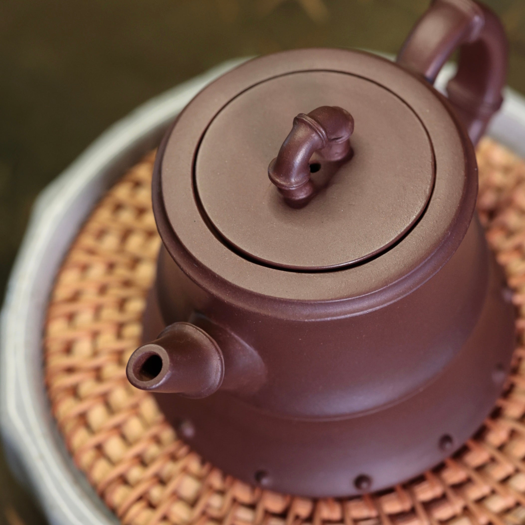 SCAFTEA SELECTED 1980s No.1 state-owned factory fully handcrafted Yuzhu Purple Clay teapot 八零年代中國國營紫砂一廠全手工玉竹壺